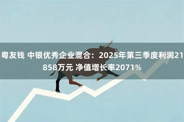 粤友钱 中银优秀企业混合：2025年第三季度利润21858万元 净值增长率2071%